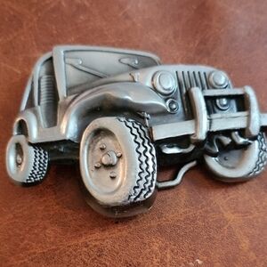 New Jeep Silver belt buckle